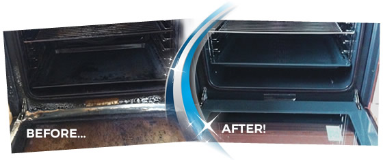 Oven cleaning Royston. Before and after pictures of oven cleaning.